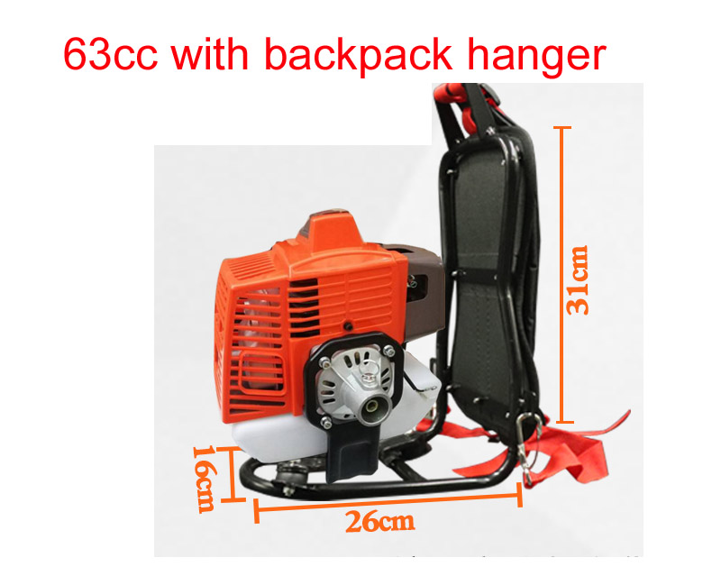 backpack hanger for 2T 63CC scooter powerful gasoline engine petrol motor for grass trimmer brush cutter earth drill water pump
