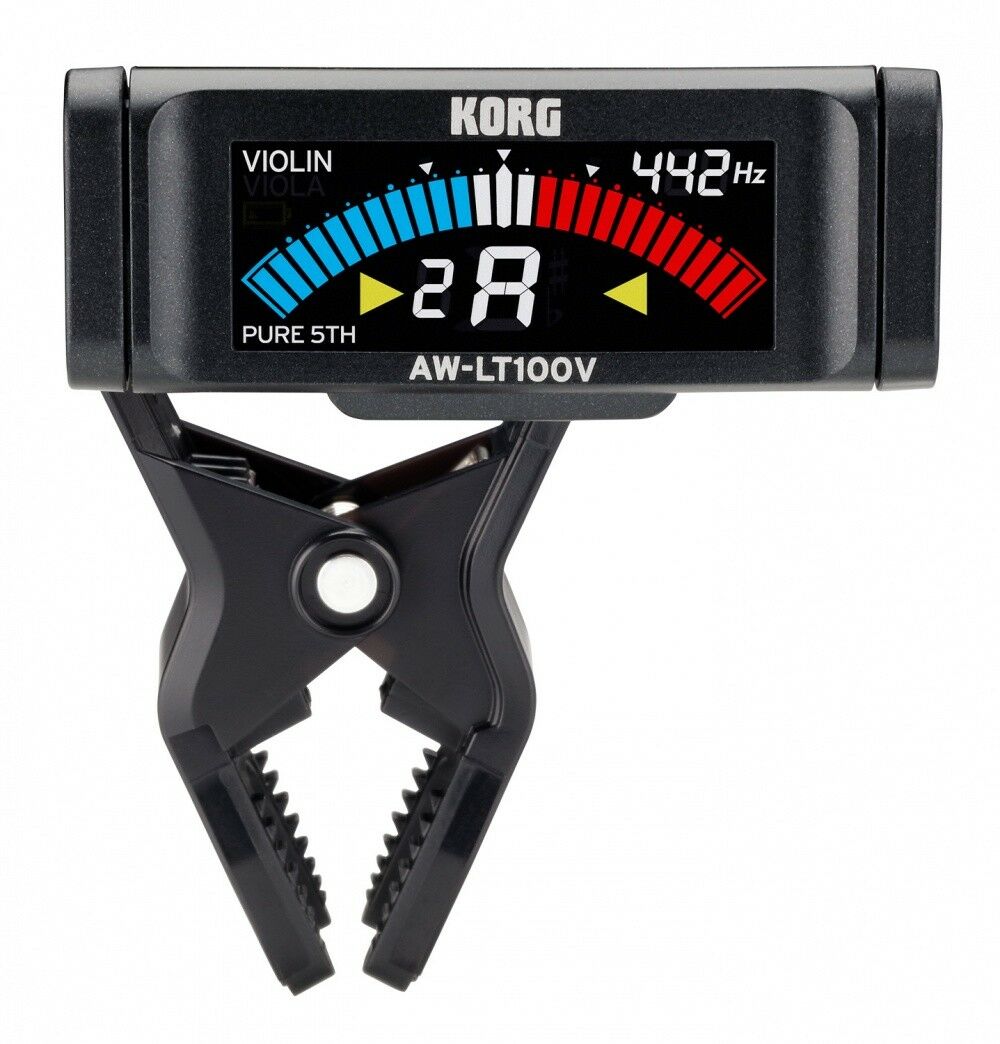 Korg clip-on Tuner,AW-LT100M for Orchestrale Instruments,AW-LT100T for Trumpet and Trombone,AW-LT100V for Violin and Viola,Black