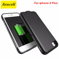 For Iphone 8 Plus Battery Case High Quality 4000 Mah Metal Frame Power Bank Charger Cover For Iphone 8 Plus Battery Case