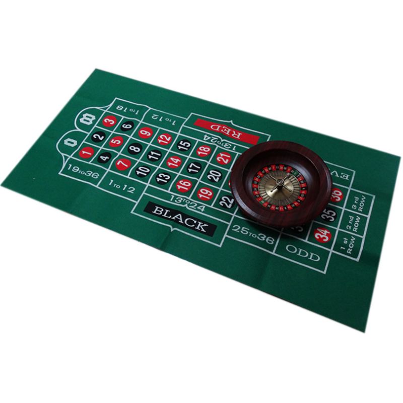 New Double-sided Game Tablecloth Russian Roulette & Blackjack Gambling Table Mat