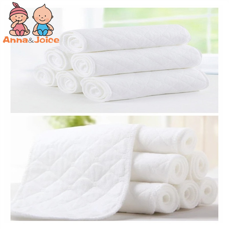 5Pc 3Layers of Ecological Cotton Baby Diaper Paper Can Be Used Repeatedly Strong Water Absorption