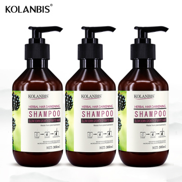 3 bottle Root black hair shampoo white hair treatment herbal Chinese tradition medicine anti gray product white hair remove