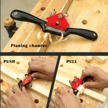 10in Adjustable Plane Spokeshave Woodworking Hand Planer Trimming Tools Wood Hand Chisel Tool With Screw Cast Iron Material
