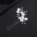 Wedding Headdress Silver Rose gold Rhinestone Hair Accessories Elegant Women Ornaments Flower Hair Pin Bridal Headwear