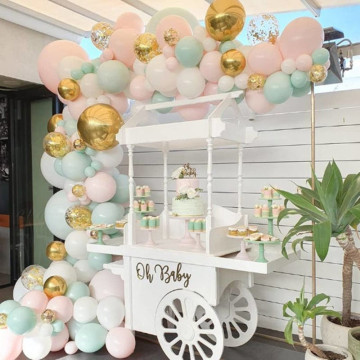 131pcs/set Pastel Baby Pink Macaron Balloon Garland Arch Wedding Bridal Shower Party Backdrop Tape Wall Balloons Decoation