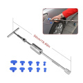 Paintless Dent Repair Hail Removal T Bar Slide Hammer for Car Motorcycle Body Hand Set With 18pcs Glue Puller Tabs Nin