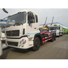 High quality Dongfeng 6x4 hook arm garbage truck