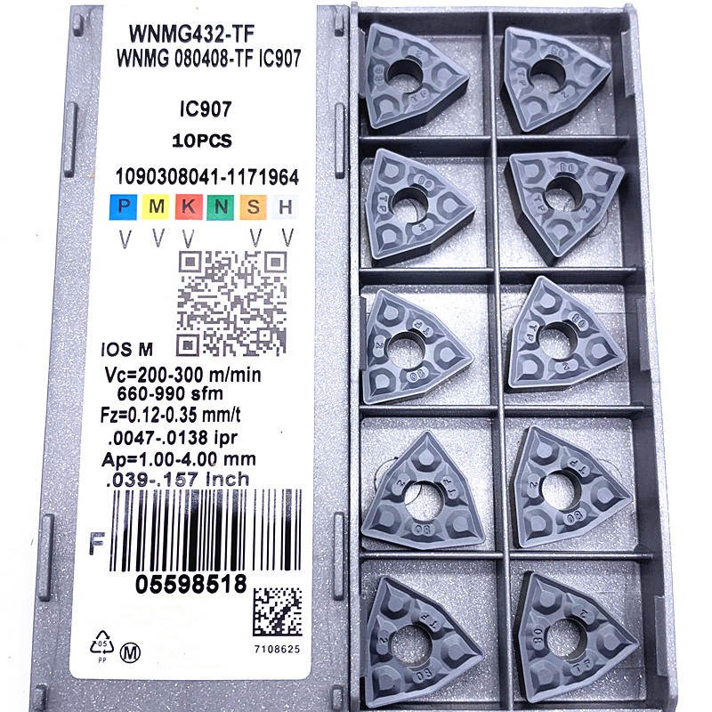 WNMG080408 TF IC907 IC908 External Turning Tools Carbide insert WNMG 080408 Lathe cutter Tool Tokarnyy turning insert