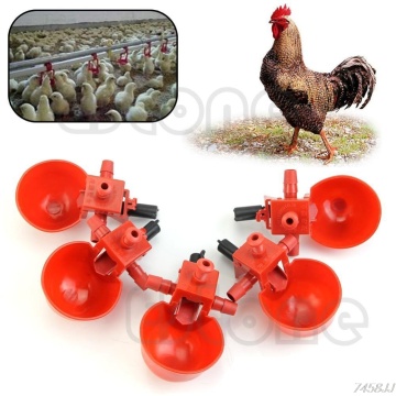 5Pcs Automatic Bird Coop Feed Poultry Water Drinking Cups Chicken Fowl Drinker G03 Drop ship