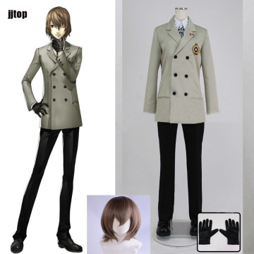 Persona 5 Cosplay Goro Akechi School Uniform P5 Costumes Suits Cosplay Costume Outfits wig Custom Made