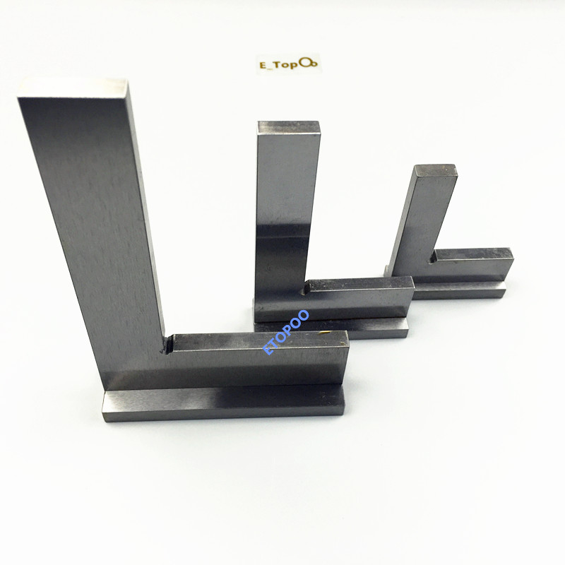 1pc 90 Degree Angle Blade Ruler Gauge Stainless Steel Flat Edge Square Ruler with Wide Base Industrial Wide Base