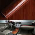 Wood Vinyl SUNICE 48"x20" High Glossy Wood Grain Textured Wrap Vinyl PVC Sheet for Car Inner Furniture Kitchen Wrapping Sticker