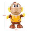 Electric Robot Monkey Toys Fun Dancing Street Dance Electric Musical Toy LED Light Music Dancing AnimalsToy for Children Gifts