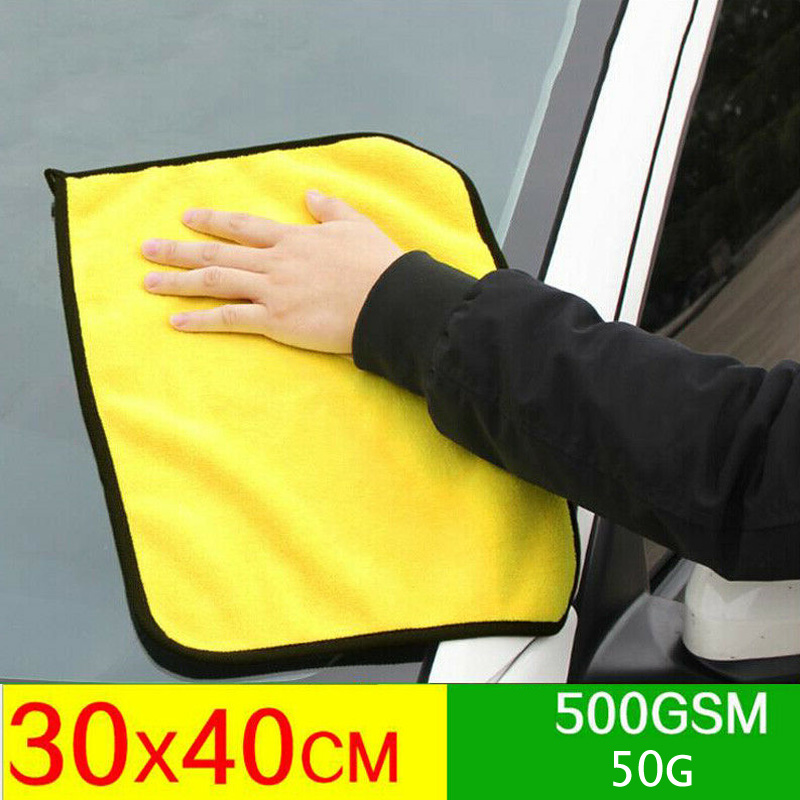 Car Washing Towel Window Dish Cleaning Cloth Detailing Drying Hemming Care Automobiles Motorcycles Absorbent Rag