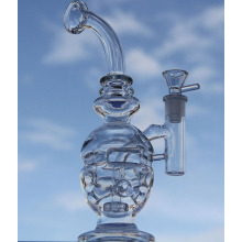glass bong recycler dab rig oil rig glass water pipe fab egg heady glass bubbler with 14.4mm bowl