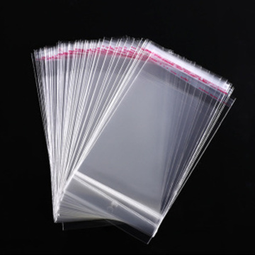 100pcs Clear Plastic Self Adhesive Bag Self Sealing Jewelry Accessories Candy Packing Resealable Gift Cookie Packaging Bag