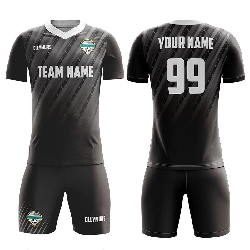China Manufacturer Custom Made Soocer Jersey Uniform Breathable Sublimation Print Football Shirt Team Soccer Wear Kits