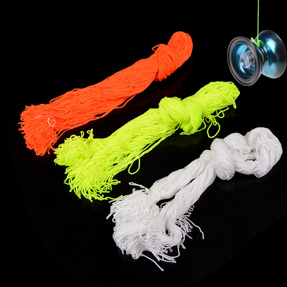 100% Polyester Light Professional YoYo Ball Bearing String Trick Yo-Yo Kids Magic Juggling Toy 100 Pcs/lot