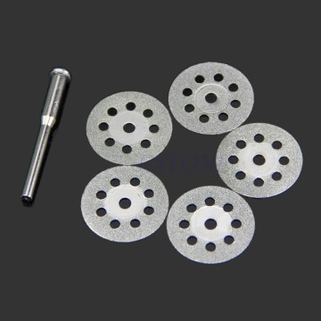 6pcs/set Carbon Steel Circular Saw Blade Rotary Tool For Dremel Power Tool Set Wood Cutting Discs Drill Mandrel Cut