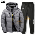 Daiwa Suit for Fishing Jacket Waterproof Windproof Warm Thick Pants Fishing Clothes Sports Fishing Suit Winter Men Fishing Wear