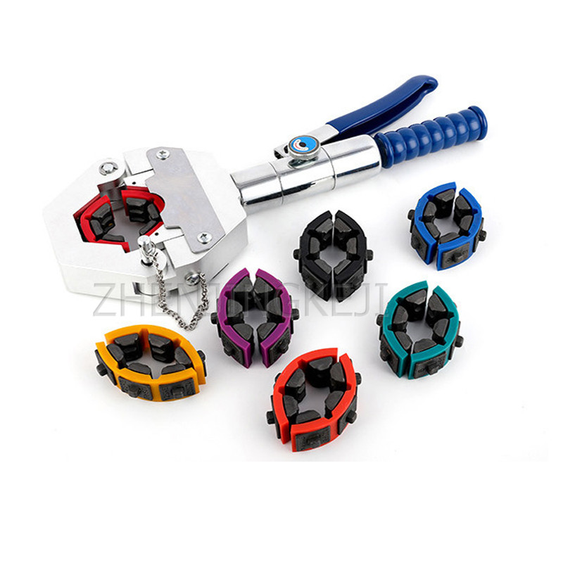 8T Manual Small Hydraulic Clamp Cutting Tools Car Pipeline Portable Pipe Pressing Machine Connector