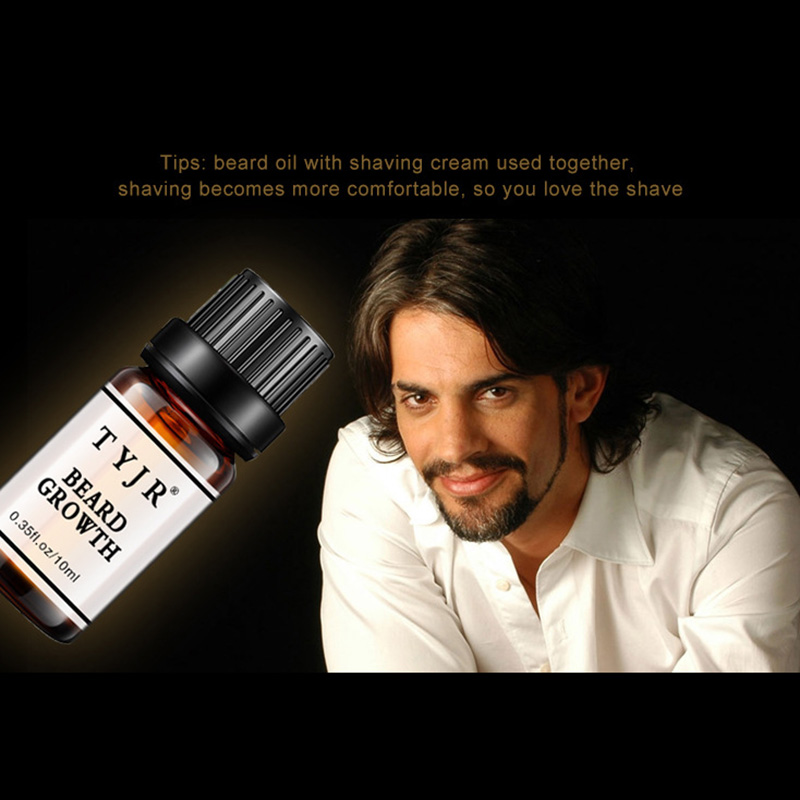 Men Beard Oil 10mL Fast Growth Moisturizing Facial Treatment Eyelashes Care Nourishment SSwell