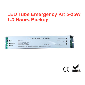 LED Tube 5-25W 1-3Hrs Emergency Driver Power Supply