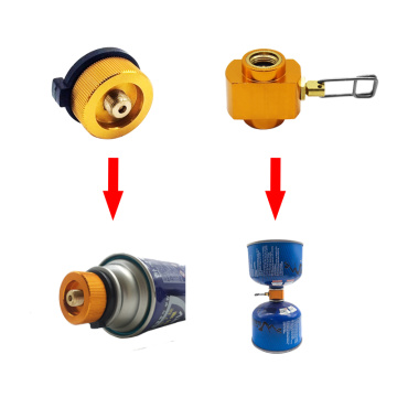 Outdoor Camping Gas Adapter Stove Cylinder Gas Tank Burners Stove Connector Gas Stove Adapter Converter Accessory