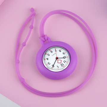 Cute Fashion Silicone Nurse Watch Lanyard Quartz Movement Pendant Watches Arabic Numerals Clock Steampunk Medical Doctor Watches