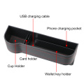 Car Seat Gap Crevice Storage Box Multifunctional Passenger Driver Side Stowing Tidying Box for Pocket Organizer Phone Holders