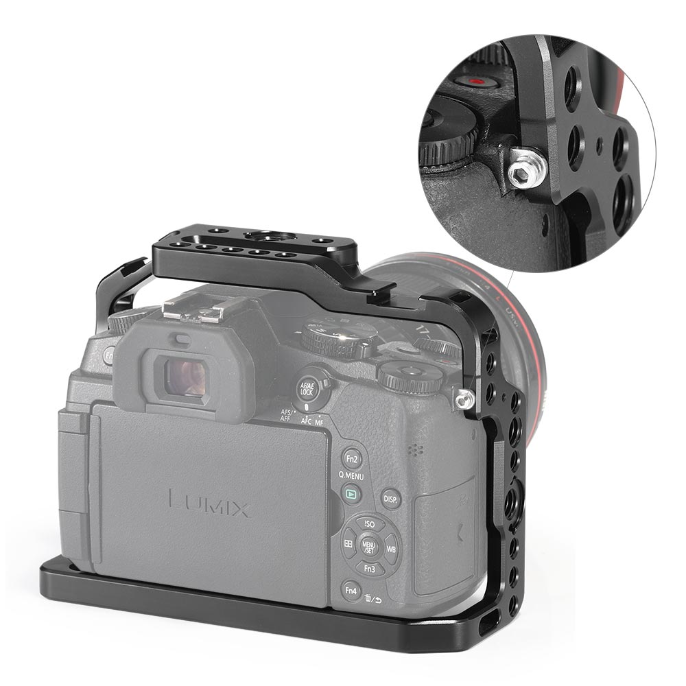 SmallRig g85 g80 Cage for Panasonic Lumix DMC-G85/G80 Camera Cage with Side NATO Rails And Two Cold Shoe - 1950