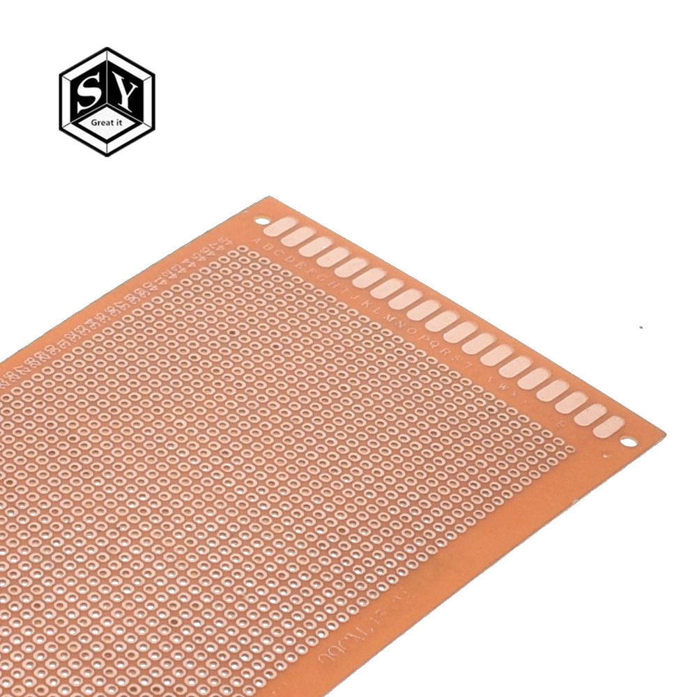 1PCS Great IT 9x15 9*15cm Single Side Prototype PCB Universal Board Experimental Bakelite Copper Plate Circuirt Board yellow