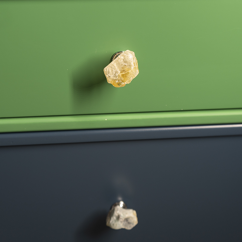 Luxury Natural Stone Knob Rose Quartz Cabinet handle Crystal Pull Turquoise Drawer Pull Dresser Knob