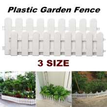 12PCS/Set Garden Lawn Grass Edging Fence Border Panel Plastic Wall Fencing Board Garden Yard Decoration DIY Assemble 3 Sizes
