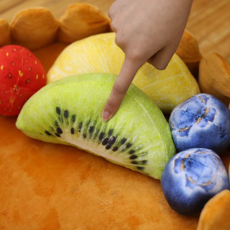 Pet Mat Cute Fruit Tart Cat Bed With Removable Mattress Cat Sleep Mat Nest House With Five Fruits Toys Puppy Cage Lounger