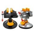 Adjustable Fixed Electric Small Table Bench Vise 360 ° Rotatable Grinder Rotary Hand Drill Suction Cup Fixed Frame Mini