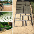 DIY Plastic Path Maker Mold Manually Paving/Cement Brick Molds Patio Concrete Slabs Path Garden Ornaments 1pc