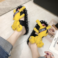 Women Shoes Summer Female Slippers Fluffy Cartoon Doll Fashion Slipper Comfortable Platform Slipper Female Bear Breath Flip Flop