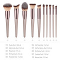 Luxury Champagne Makeup Brushes Set For Foundation Powder Blush Eyeshadow Concealer Lip Eye Make Up Brush Cosmetics Beauty Tools