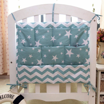 Cartoon Rooms Nursery Hanging Storage Bag Baby Cot Bed Crib Organizer 60*50cm Toy Diaper Pocket for Newborn Crib Bedding Set