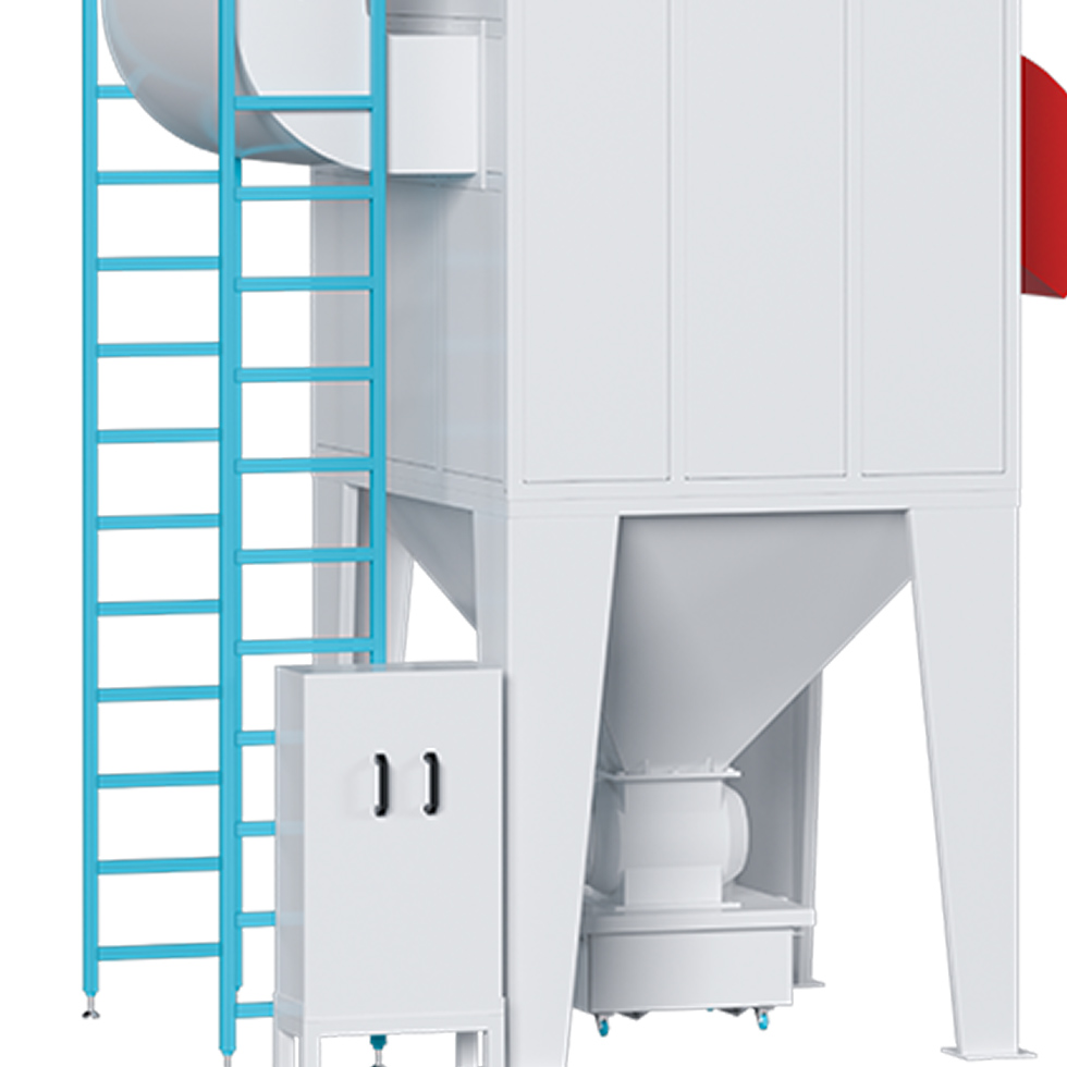 Powder coating filter system