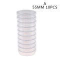 10Pcs 55mm Polystyrene Sterile Petri Dishes Bacteria Culture Dish for Laboratory Medical Biological Scientific Lab Supplies