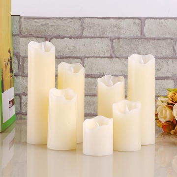 10pcs/lot Paraffin Wax LED Candle Light Dia5cm Flameless Electonic Candle-Shaped Lamp for Night Party Event Church Home Decor