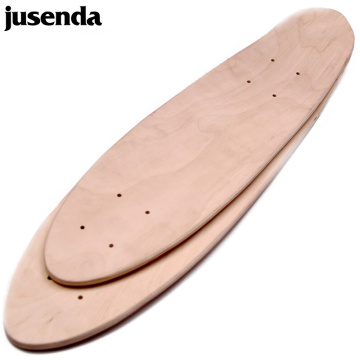 Jusenda 24/27'' Fish Skateboard Deck Mini Cruiser Board Maple DIY Blank Double Concave board Professional Four Wheels Fish Board