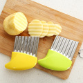 Potato Wavy Cutter Stainless Steel Potato Slicer French Fry Cutter Knife Vegetable Cutter Shredder Cutting Tools Kitchen Gadgets