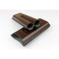 Cohiba Leather Travel Cigar Case Holder 2 Tube Humidor Or With Cutter Free Shipping