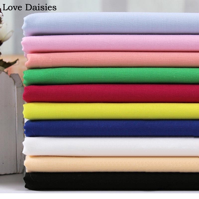 100%Cotton Plain Thin High Density Solid Color WHITE BLACK RED PINK MAUVE BLUE BEIGE GRAY fabric For Summer Apperal Dress Lining