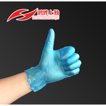 blue vinyl gloves contact food powder free
