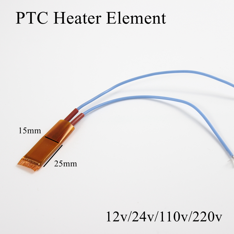 12V 24V 220V PTC Heating Film Ceramic Heater Air Fan Heat Thermostat Constant Temperature Thermistor Plate Element 12 100 220