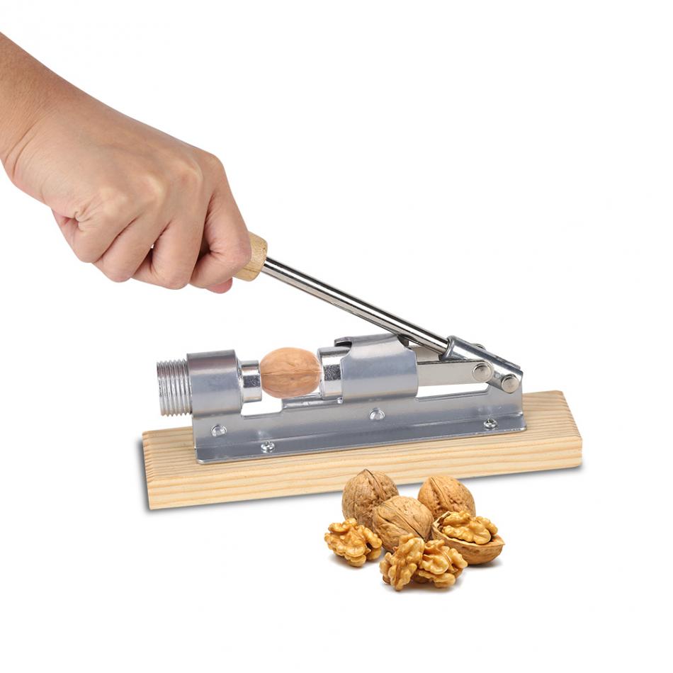 Manual Walnut Cracker Stainless Steel Nut Cracker Mechanical Sheller Nutcracker Nut Opener Portable Opener Kitchen Clip Tools